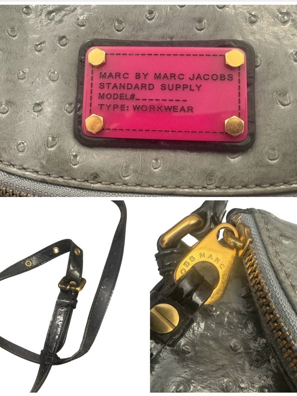 Marc by Marc Jacobs Gray Classic Q Jellybird Natasha Crossbody Bag - Picture 3 of 14